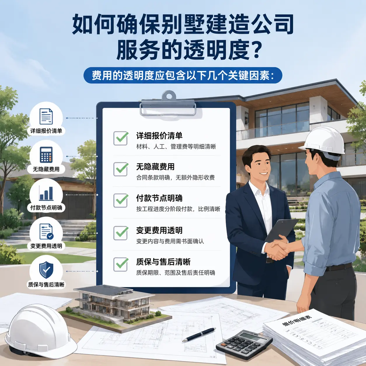 在 思南 如何确保别墅建造公司服务的透明度?