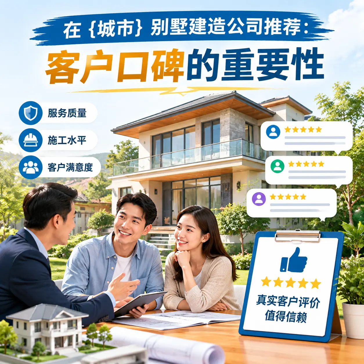 在 思南 别墅建造公司推荐：客户口碑的重要性