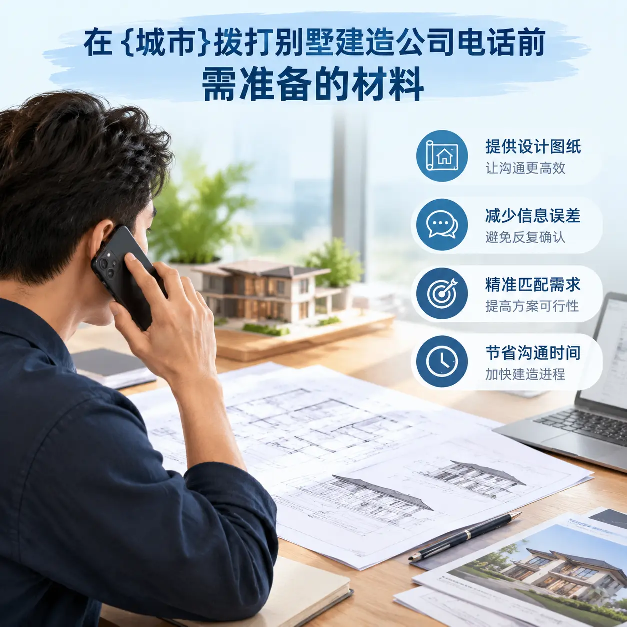 在思南拨打别墅建造公司电话前需准备的材料